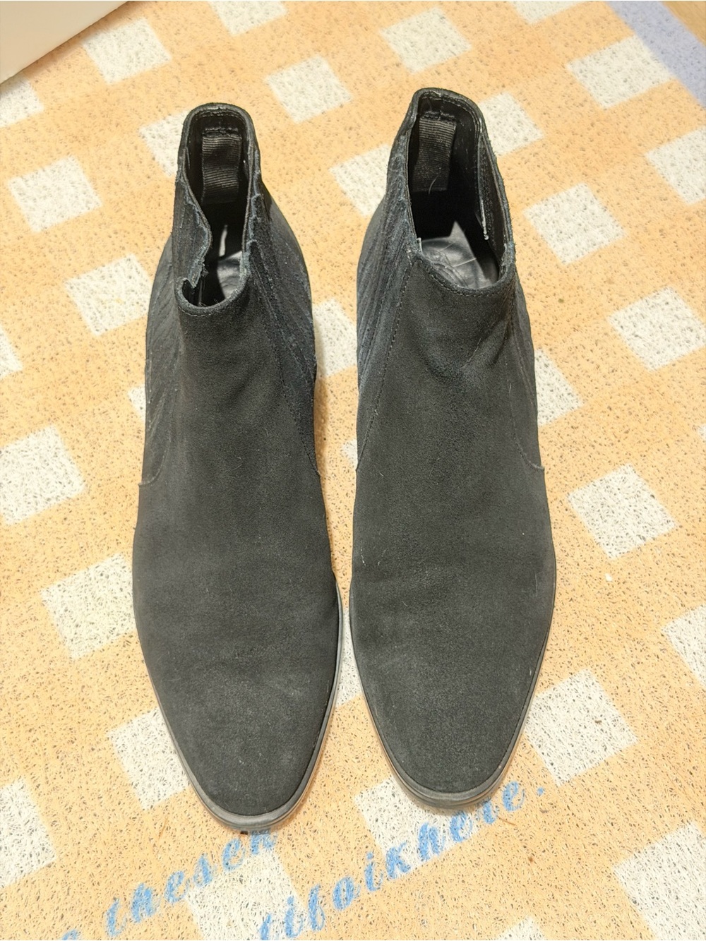Women’s Black Suede Chelsea Boots